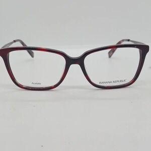 NWT WOMEN'S BANANA REPUBLIC EYEGLASS FRAMES BRYCE RED